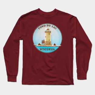 Winter Lighthouse • Fond du Lac, Wisconsin Long Sleeve T-Shirt